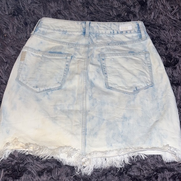 Paige Acid Wash Denim Mini Skirt 25.  Excellent condition - Picture 4 of 7